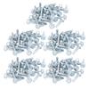 250Pcs Self Drilling Screw Zinc Plated Carbon Steel Fasteners for Sheet Metal Wood Work M4.8x19 Hex Head