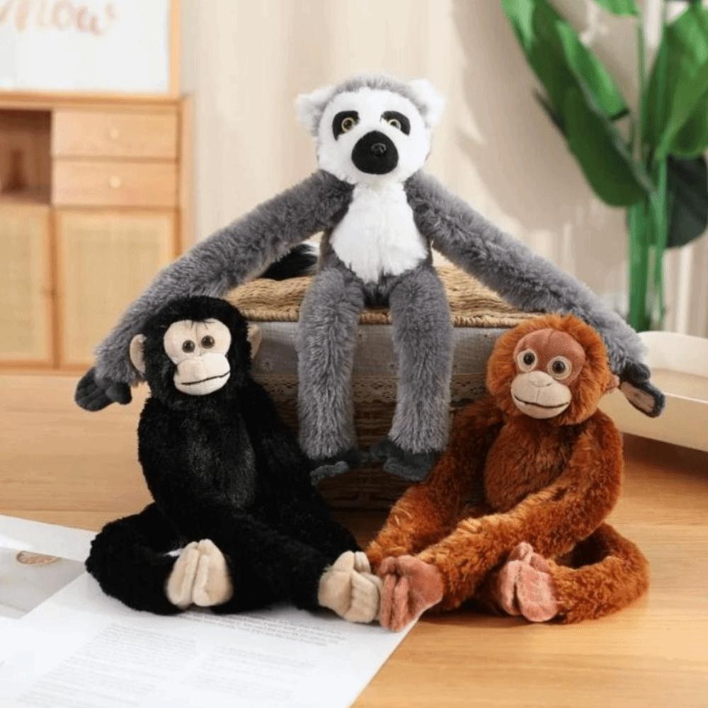 Long Arm Monkey Plush Toy Realistice Orangutan Plush Doll Large Plush Monkey Doll Room Decor