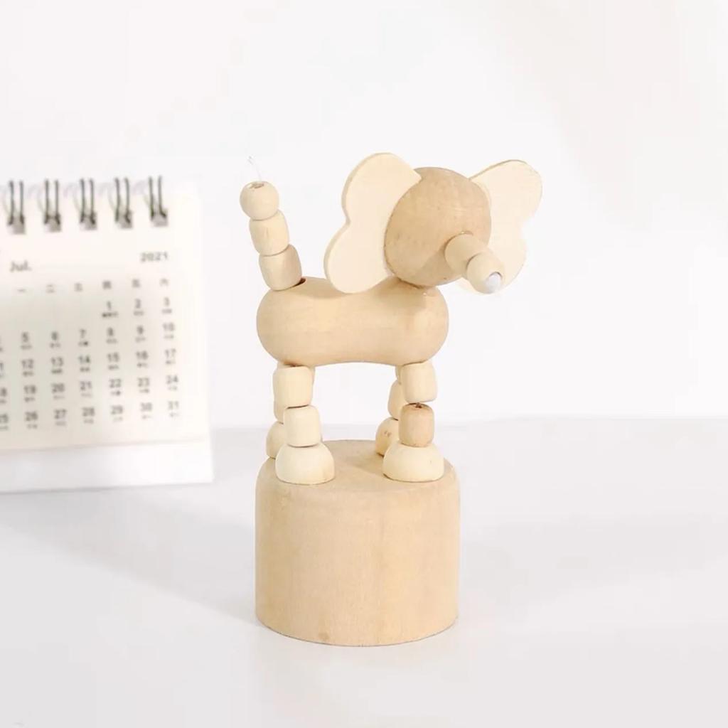 Деревянные поделки и украшения Мультяшные креативные DIY Белые животные Деревянные украшения Детский сад Рабочий стол Деревянная бочка Украшение YLE553