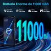 OUKITEL WP53 Pro Smartphone Incassable 24GO+256GO 6,52'' 11000mAh 50MP Telephone Portable Incassable Android 15 Double SIM/NFC Noir