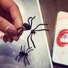 1 шт. забавные странные большие черные серьги-гвоздики в форме паука для мальчиков и девочек в стиле панк, ювелирные изделия