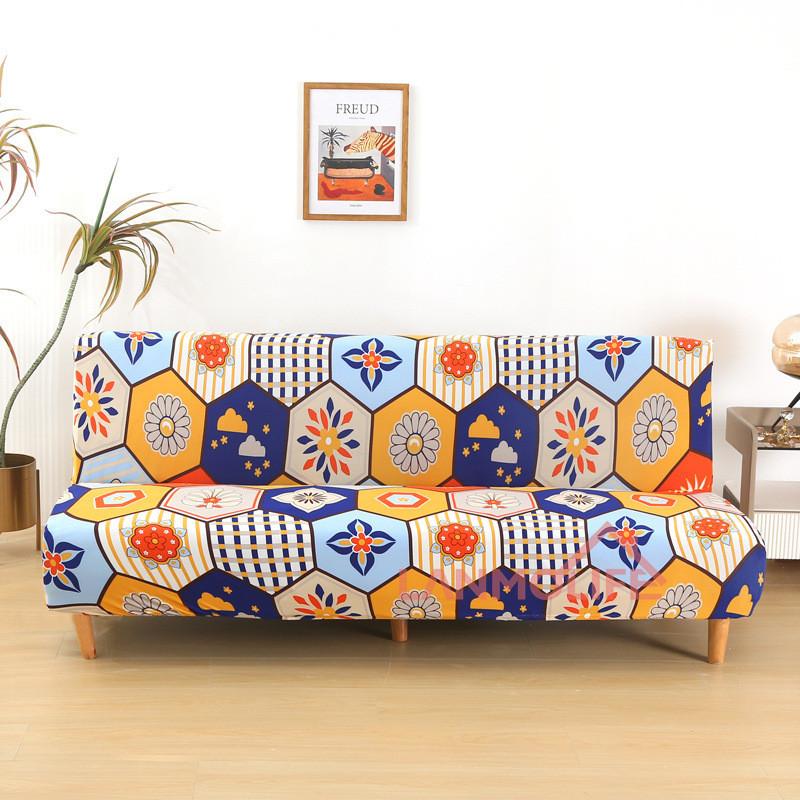 Чехол для складного дивана-кровати с простой эластичностью, без подлокотников, утолщенный, пыленепроницаемый чехол для дивана, все включено