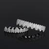 Fashion Jewelry Body Heart Shape Teeth Grills Pave Full CZ Teeth Grillz Men Rapper Gold Plated Grillz for Teeth