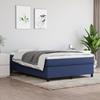 3120860 vidaXL Spring Bed Base Blue 140x190 Cm Fabric