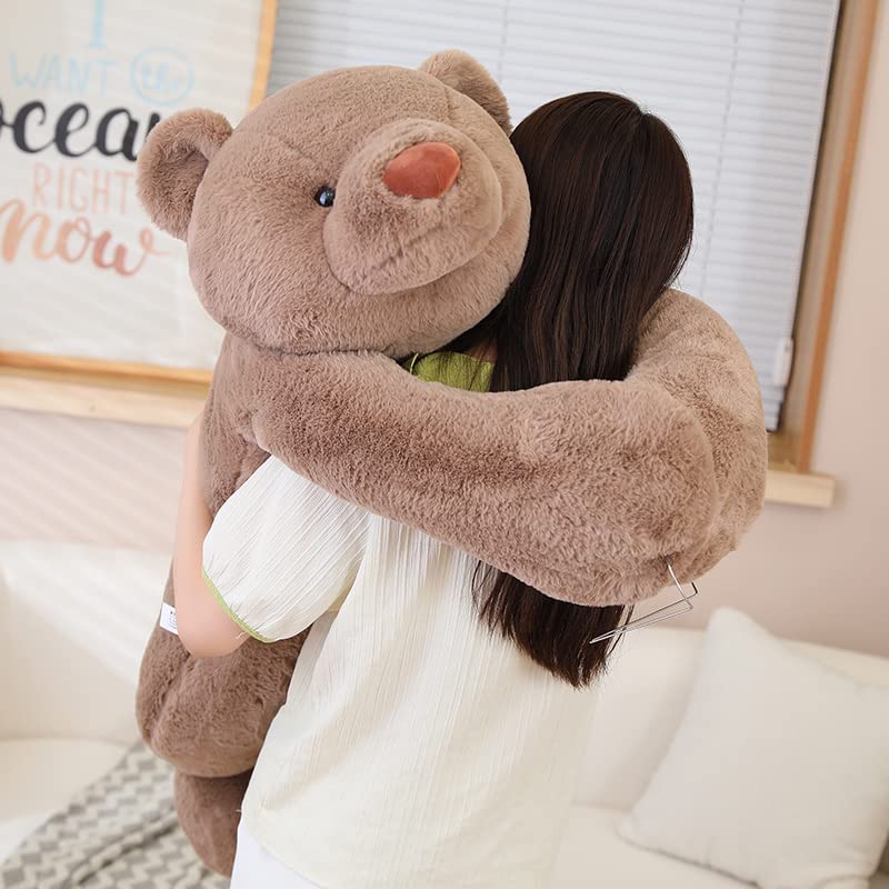 Плюшевая игрушка HYAKURI, Очень большой медведьТедди, Милый медведь, БольшойГигантский, Подарок на день рожденияМедведь Мягкая игрушкаМедведь Подушка для телаПраздникПушистая плюшевая игрушка