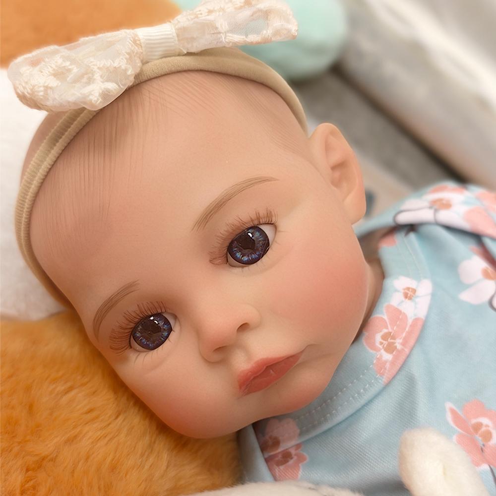Реалистичная кукла Reborn Baby - 48 см реалистичная недоношенная новорожденная девочка с открытыми глазами - идеальный подарок для детей от 3 лет