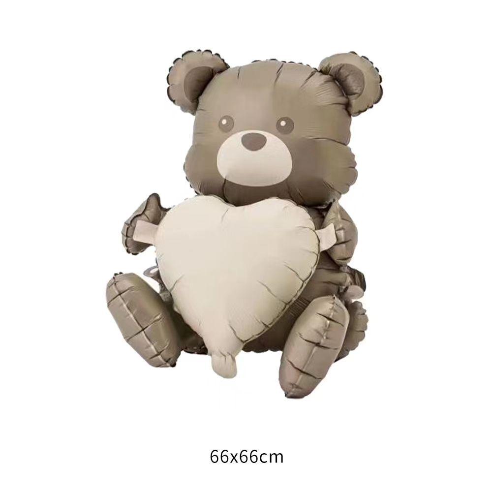 «Матовый матовый радужный шар «Медведь» — декор в стиле ретро-мультфильма»