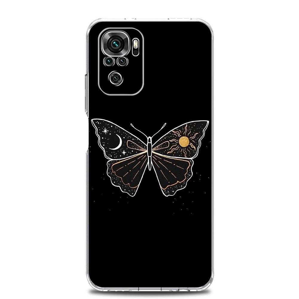 Эстетический мягкий чехол для телефона Moon Tarot Cat для Xiaomi Redmi Note 12 11 9S 9 8 10 Pro Plus 7 8T 9C 9A 8A K40, игровой прозрачный чехол