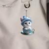 Мультяшный кот акриловый кулон подвесное украшение высокая прочность легко повесить декоративное зеркало заднего вида автомобиля брелок подвеска