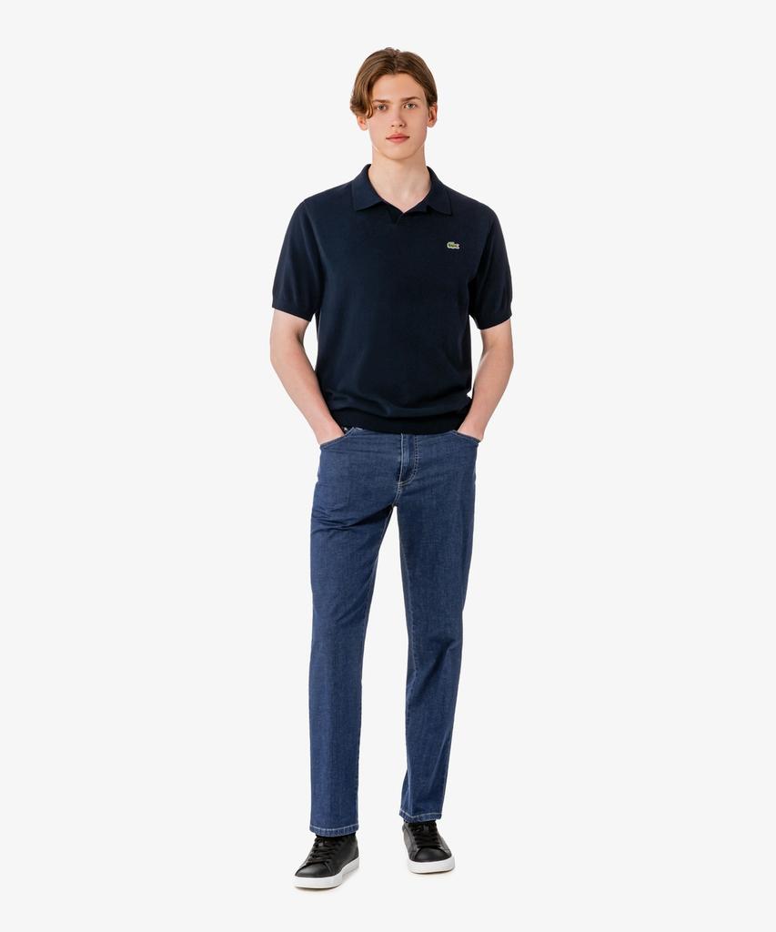 LACOSTE Men'S Open Collar Short Sleeve Boucle Sweater Polo Shirt Ph374E-56G 166