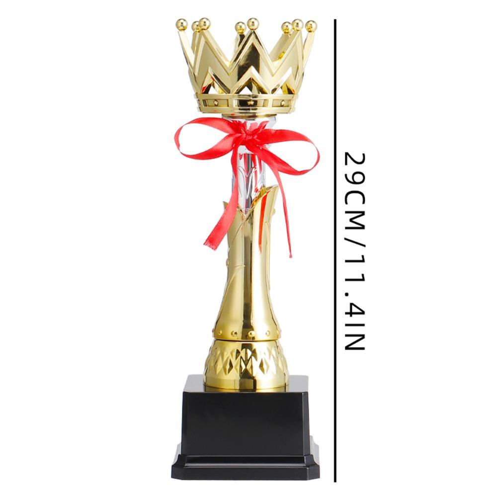 New Gold Gold Trophy Awards Plastic School Rewarding Supply Award Cup Crown Prize Cup Sports Winner
