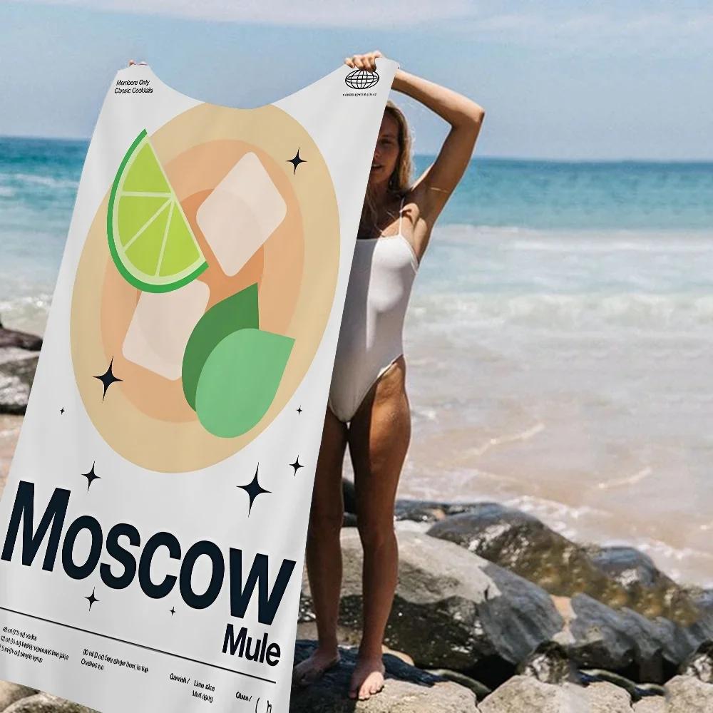 Мультяшное Фруктовое Мохито Апероль Шприц Пляжное Полотенце Цветные Банные Полотенца для Девочки На заказ Без Песка Пляж Йога Спа Спортзал Бассейн