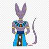 Patches For Clothes Bag Iron On Thermal Stickers Beerus Drawing Beerus Goku Pattern Washable Heat Transfer
