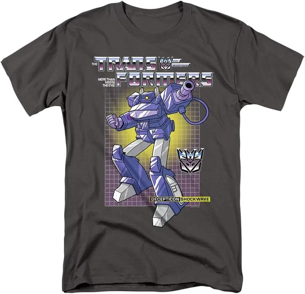 2026 Summer Hasbro Licensed Transformers Optimus Prime100 Cotton Print Tshirt Bumblebee G1 Comfortable Shockwave Fashion Y2K