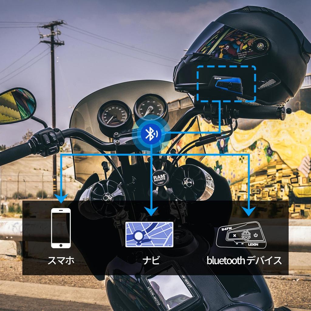 LX-B4FM Motorcycle Incom, 10riders, 10 People Simultaneous Calling, FM Radio, Bluetooth, Waterproof Intercom, Music