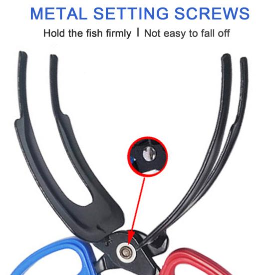 Metal Fish Gripper 2/3 Claws Anti-slip Handle Multifunction Fishing Pliers Grabber Fish Control Clamp Tong Fishing Accessories