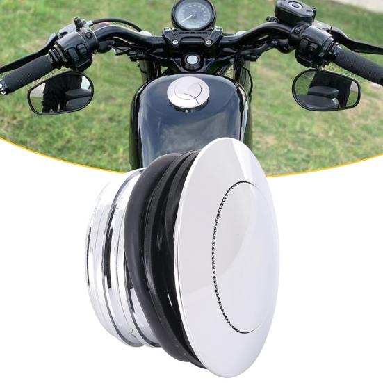 MP12-001-0006 Fuel Tank Cap Convenient Anti-collision Push Type Motorcycle Aluminium Left-hand Thread Oil Tank Cap for XL1200 XL883 X48 V72