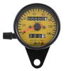 Bike Speedometer Universal - Qiilu Motorcycle Odometer Speedometer Gauge with Indicator 60mm Mini Speedometer Mechanical Bike Meter