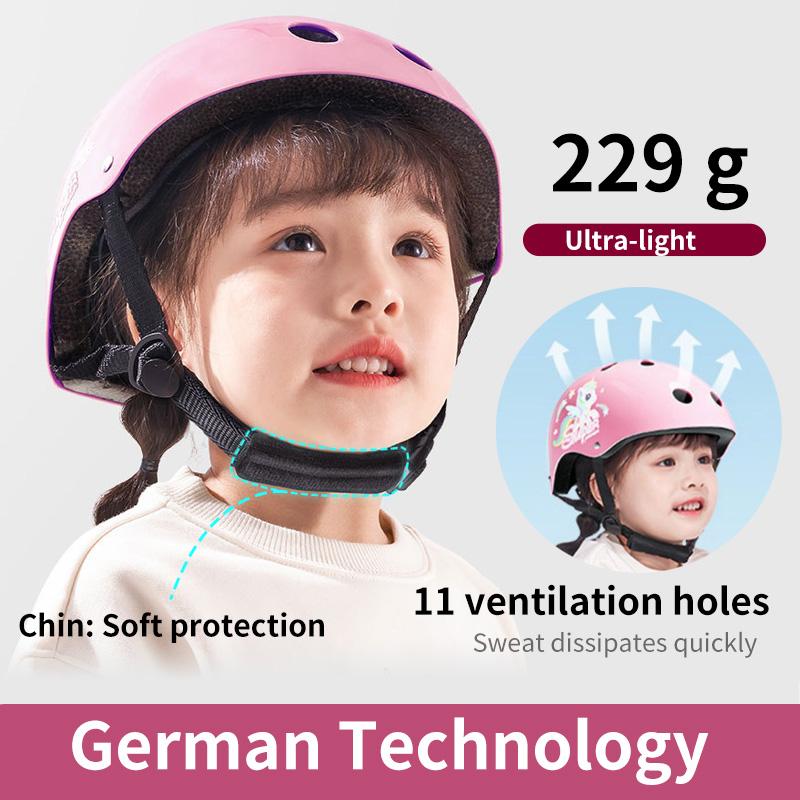 Детское защитное снаряжение шлем налокотники наколенники для девочек 3 4 5 6 7 8 9 10 11 12 лет мальчиков Подходит для катания на роликах и лыжах