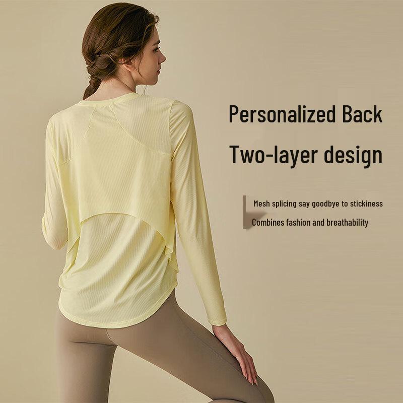 Women's Loose Fit Quick-Dry Long Sleeve Yoga & Sports Top