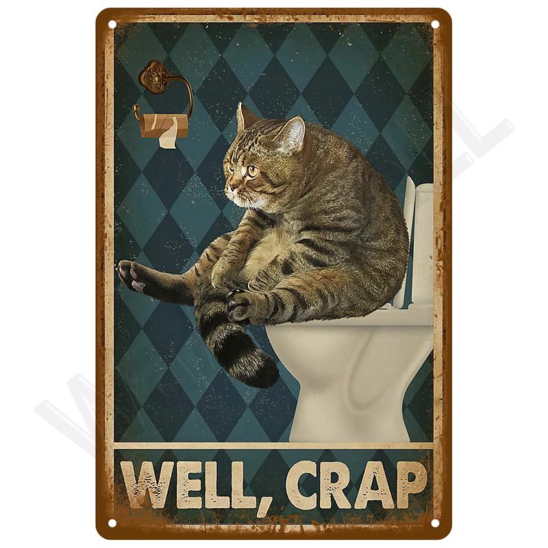 Vintage Bar Metal Signs Bathroom House Living Room Home Retro Wall Decorations Items Luxury Decor Interior Art Posters Tin Signs