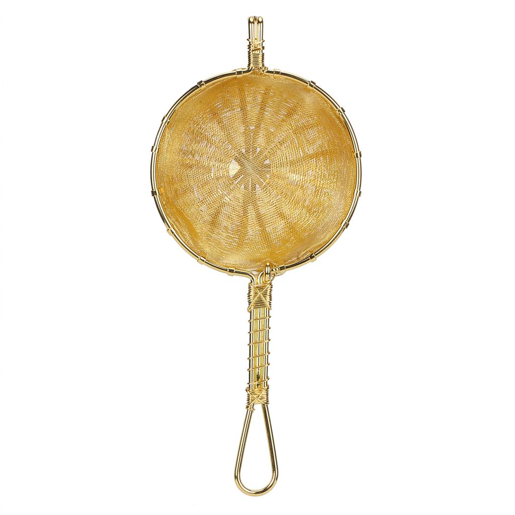 Фильтр для заваривания чая ручной работы из меди, многоразовый фильтр для чайника с длинной ручкой для заваривания чая