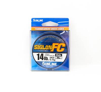 Sunline Флюорокарбоновый поводок Siglon FC 100% 30м 14lb Диаметр 0.31мм (8203)