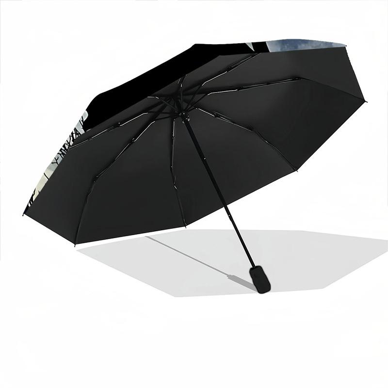 1pc Witch Moon Automatic Open/Close Umbrella, Windproof, Folding Compact Umbrella with Lightweight Design for Women/Men011