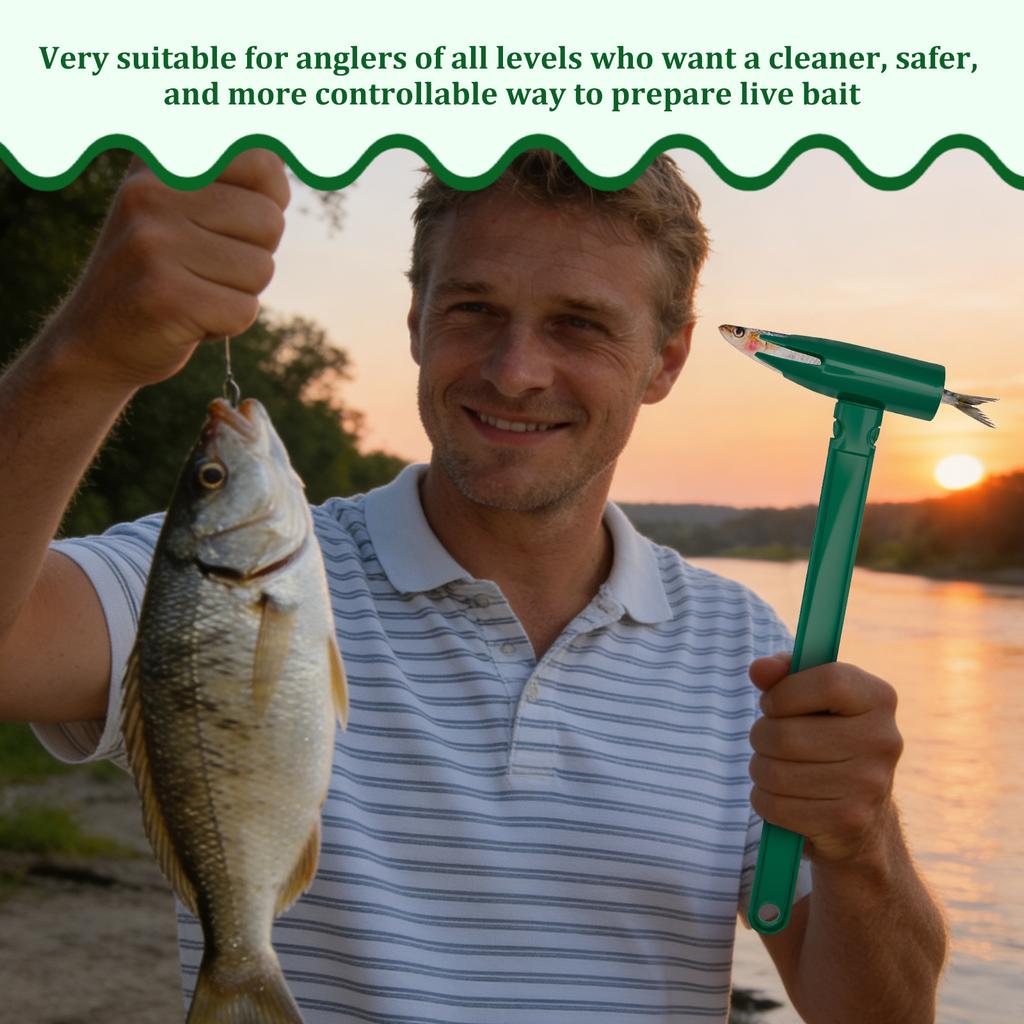 2Pcs Intelligent Live Bait Catcher Live Bait Holder Tool for Fishing Easy Catching & Hooking Bait Fixer for Earthworms & Minnows