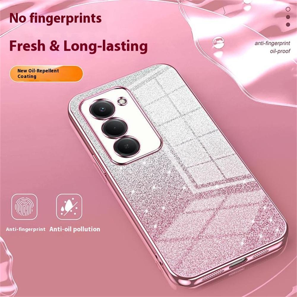 Phone Case For Xiaomi Redmi 15 5G (EU) (171mm) / 15 4G (EU) (171mm) Electroplating Gradient Glitter TPU Phone Cover
