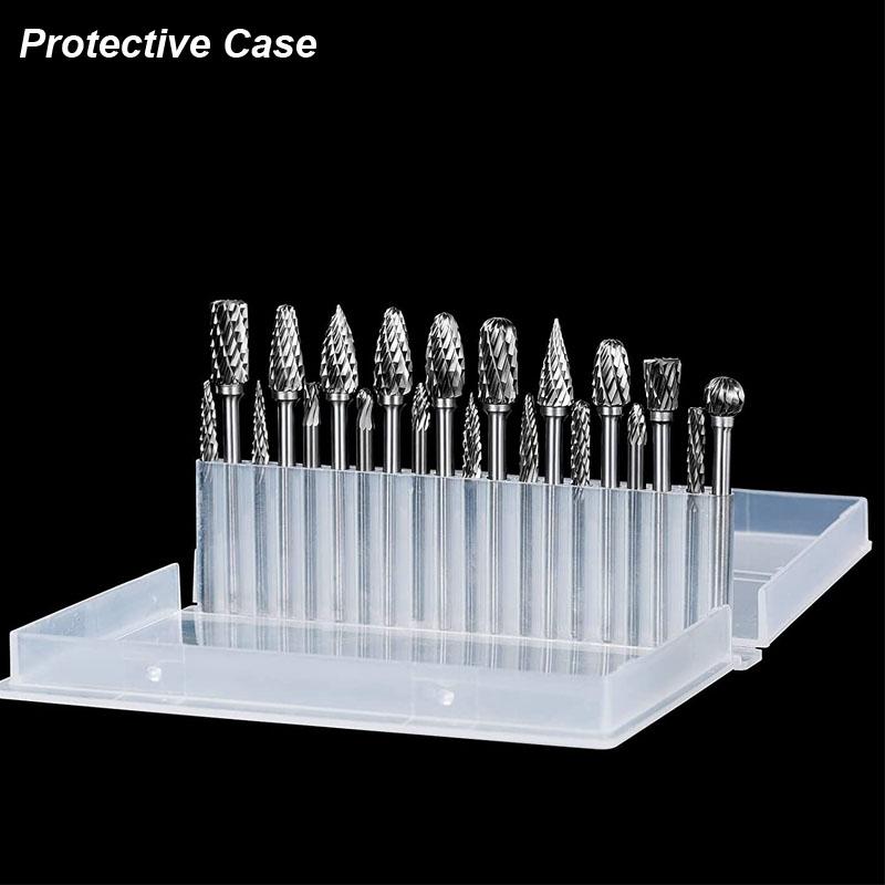 Carbide Burr Set Die Grinder Rotary Tool Rasp for Dremel Wood Carving Bits Metal Grinding Engraving Cutting Trimming Porting