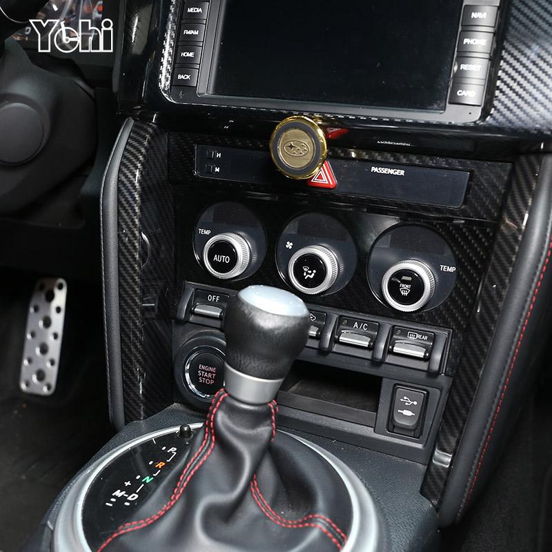 АБС-пластик Углеродное волокно Для Subaru BRZ Toyota 86 2012-2020 Боковая накладка центральной консоли Панель переключения передач Декоративная накладка Рамка Автомобиль
