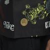 Nike Спортивная одежда Классическая Удобная Рубашка с коротким рукавом с принтом Мужские рубашки Черный HM4453010