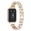For Samsung Galaxy Fit3 SM-R390 Women Replacement 2 Rows Rhinestone Metal Watch Band Strap