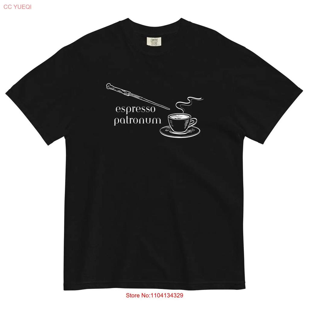 Work Humor Espresso Patronum Spell T Shirt Vintage Breathable Stretched Fashion Comfortable Homme Versatile