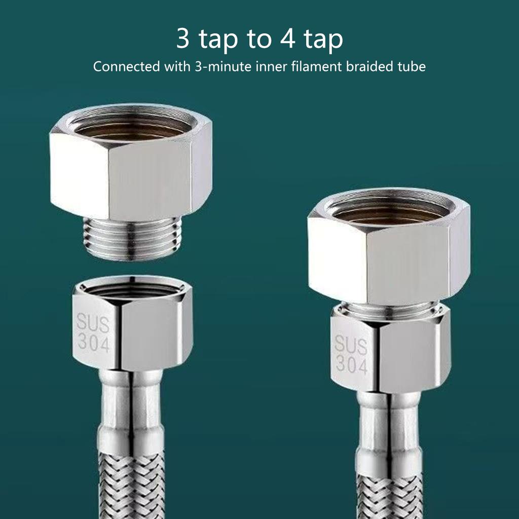 Адаптер для водопроводной трубы из стали 304, устойчивый к коррозии, сантехнический соединитель, часть для домашнего и профессионального использования в сантехнических системах