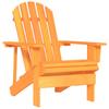 Adirondack Garden Chair Solid Pine Wood Orange