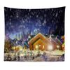 Supply Nordic Christmas Snow Town Fireworks Scenery Christmas Tree Tapestry Wall Mural