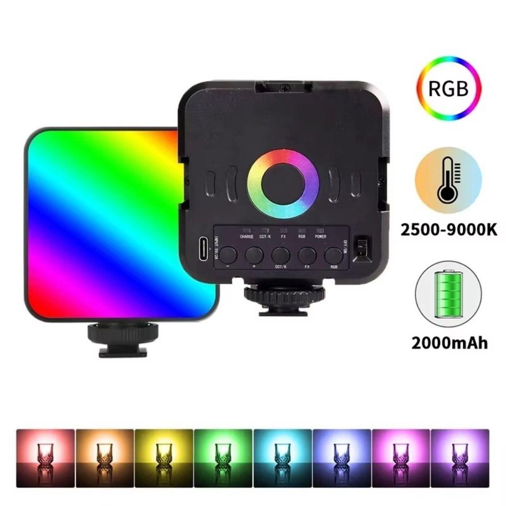 Rechargeable LED Video Light Mini Portable Photography Lighting Portable Fill Lamp Vlogging