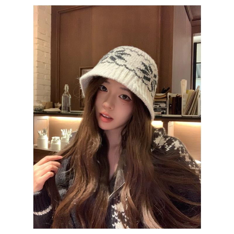 Women S Winter Knitted Fisherman Hat Warm Large Brim