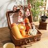 Premium Wellness Souvenir Women Birthday Home Spa Relax Occasion Woven Storage Basket Blanket Cup Comb Beauty Guasha Gift