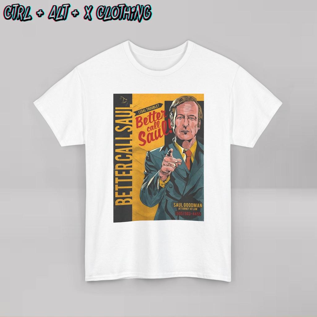 Men's Summer Tee Cotton Better Call Saul T-Shirt, Unisex Graphic Tee, Breaking Bad Fan Gift, Heavy