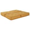 Modular Sofa Set 2 pcs Yellow 140 x 70 x 36 cm Fabric