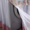 Lace Washing Machine Cover Dustproof Embroidery Floral Home Decor Protector Washing Machine Covers
