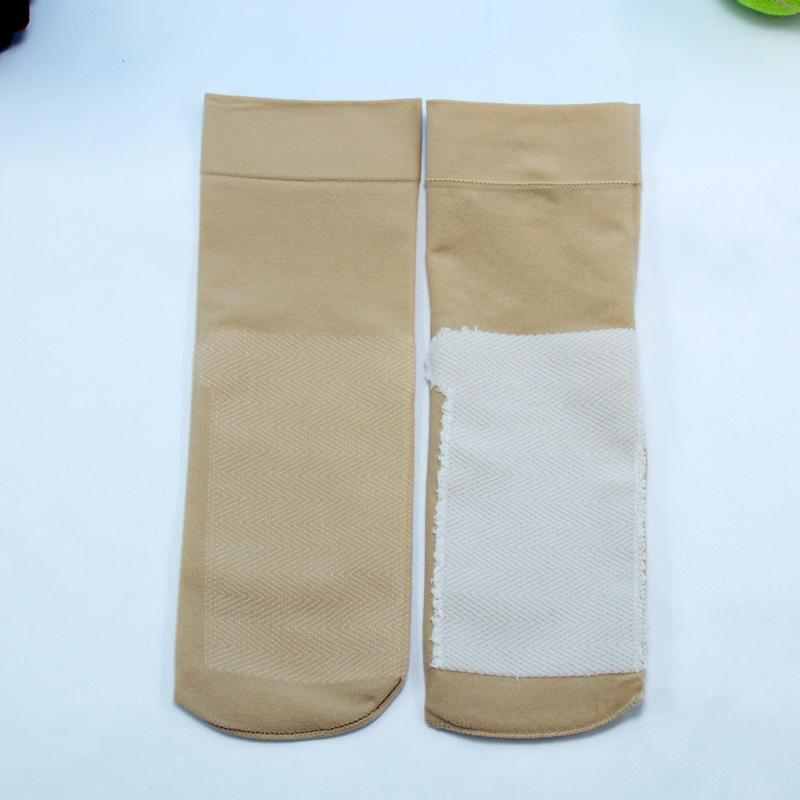 Женские дышащие бархатные сетчатые носки с хлопковой подошвой, устойчивой к зацепкам