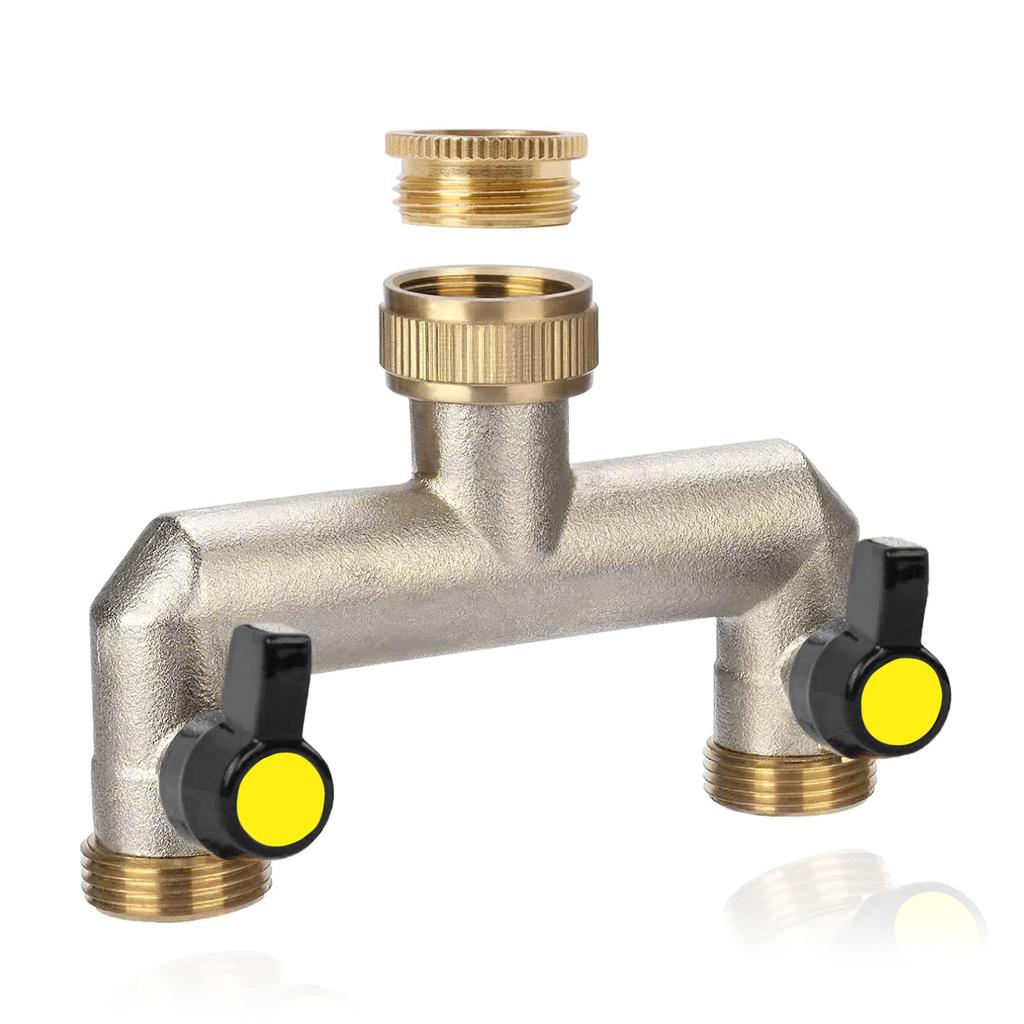 Портативные Прочные Латунные Переключатели для Крана с Двойным Контролем Потока Воды для Использования в Системах Садового Орошения