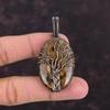 Tree Of Life Bronzite Pendant Copper Wire Wrapped Pendant Handmade Pendant Copper Jewelry Gemstone Pendant Gift For Women Wire Wrap Pendant
