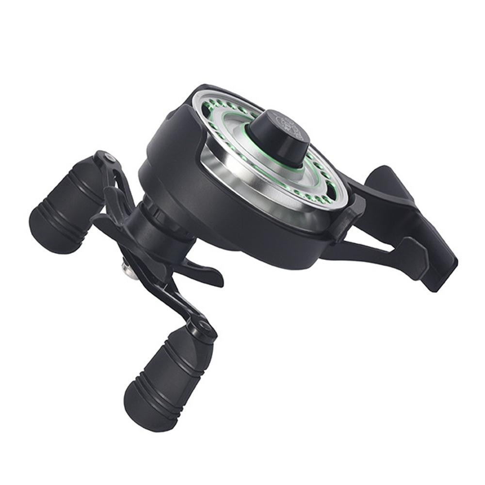 Катушка для зимней рыбалки с металлической проволокой, рыболовное колесо на плоту, переднее рыболовное колесо для зимней рыбалки