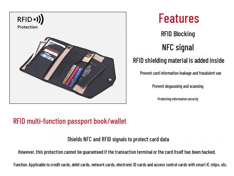 Tao Yin 2024 RFID Защита от кражи Держатель для паспорта и карт: Простой, однотонный, многофункциональный для путешествий
