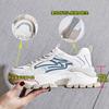 Shoes Women's 2025 Spring New Women's Sports Running Dad Shoes Women's Platform Heightening Leather Women's Shoes
